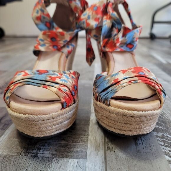 Ugg Santorini Ikat Lucianna Wedge Sandal Size 9 - Picture 3 of 10